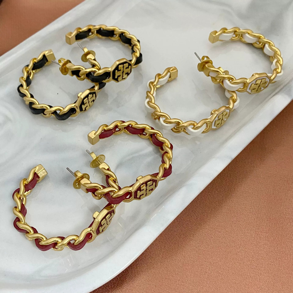 Tory Burch Retro Multi Logo Earrings